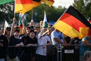 AfD supporters have been demonstrating ahead of the Saxony state election