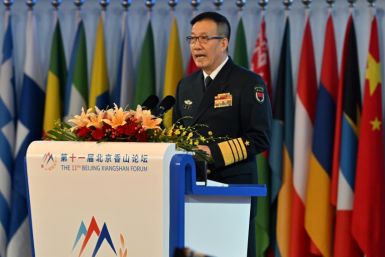 Chinese Defence Minister Dong Jun spoke to delegates in Beijing at the Xiangshan Forum