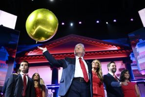 Donald Trump, à la convention républicaine de Milwaukee, le 18 juillet 2024