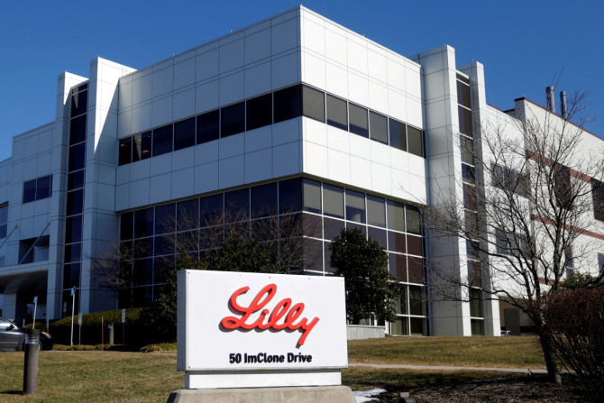 An Eli Lilly and Company pharmaceutical manufacturing plant is pictured in Branchburg, New Jersey