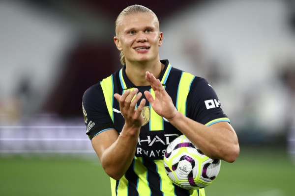 Erling Haaland has scored a hat-trick in each of his last two games for Manchester City