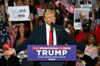 Former US president Donald Trump is vying to return to office at elections in November