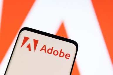 Illustration shows Adobe logo