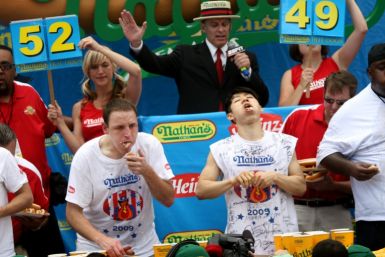 Japan's Takeru Kobayashi won the Nathan's Annual Hot Dog Eating Contest in New York six times in a row before he was beaten by Joey Chestnut