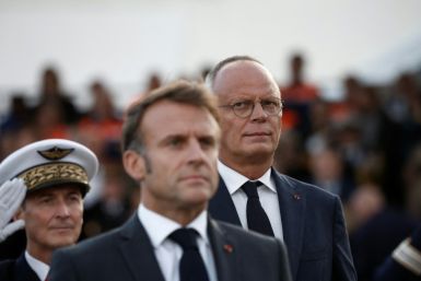 Mayor of Le Havre Edouard Philippe (R), the former prime minister, has his sights set on the French presidency