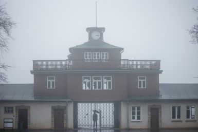 The Nazi symbol has been scrawled into the Buchenwald memorial centre's visitors' book, and vandals have cut down trees planted at the site in memory of survivors of the camp