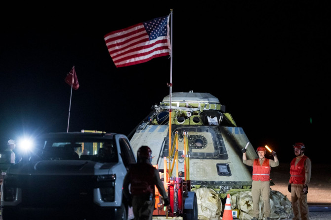 Starliner space capsule back on Earth without U.S. astronauts