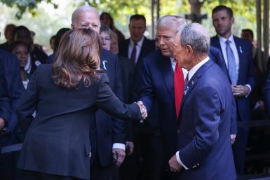 Trump And Harris Shake Hands