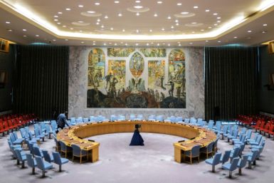 The UN Security Council chamber at UN headquarters in New York