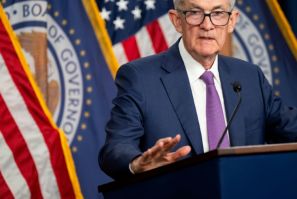 US Fed chair Jerome Powell will hold a press conference in Washington after the rate decision is announced