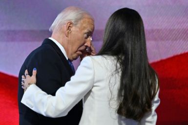 US President Joe Biden gets emotional as his daughter Ashley Biden introduces him for his convention keynote address