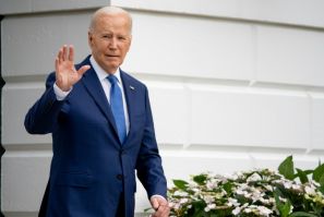 US President Joe Biden -- pictured on the South Lawn of the White House on May 8, 2024 -- has authorized $400 million in new military aid for Ukraine