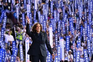 US Vice President and 2024 Democratic presidential candidate Kamala Harris hopes to ride the momentum from the party's convention in Chicago